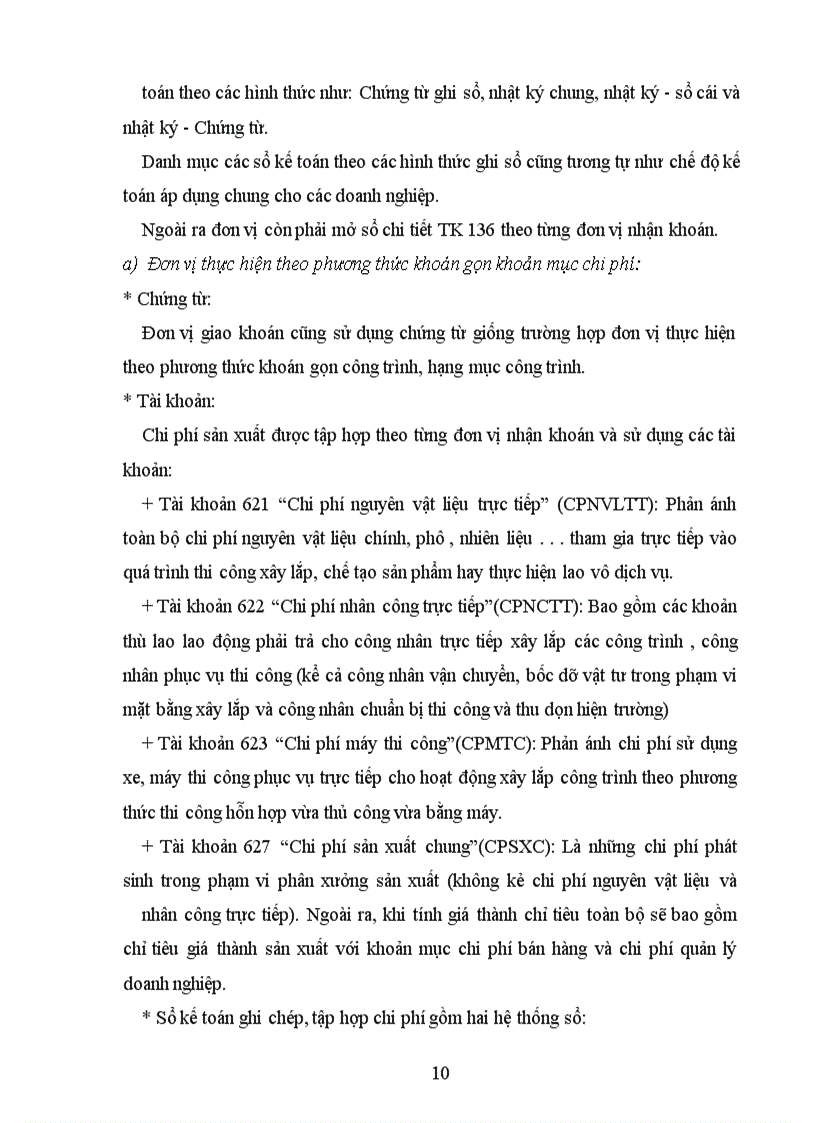 image for page Tổ chức hạch toán chi phí sản xuất và tính giá thành sản phẩm xây lắp trong doanh nghiệp xây lắp theo phương thức khoán