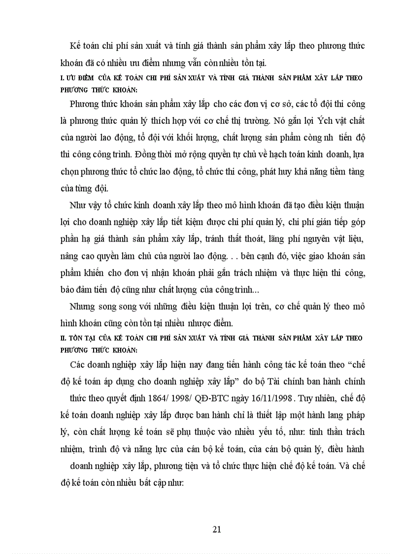 image for page Tổ chức hạch toán chi phí sản xuất và tính giá thành sản phẩm xây lắp trong doanh nghiệp xây lắp theo phương thức khoán