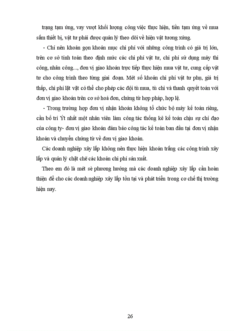 image for page Tổ chức hạch toán chi phí sản xuất và tính giá thành sản phẩm xây lắp trong doanh nghiệp xây lắp theo phương thức khoán
