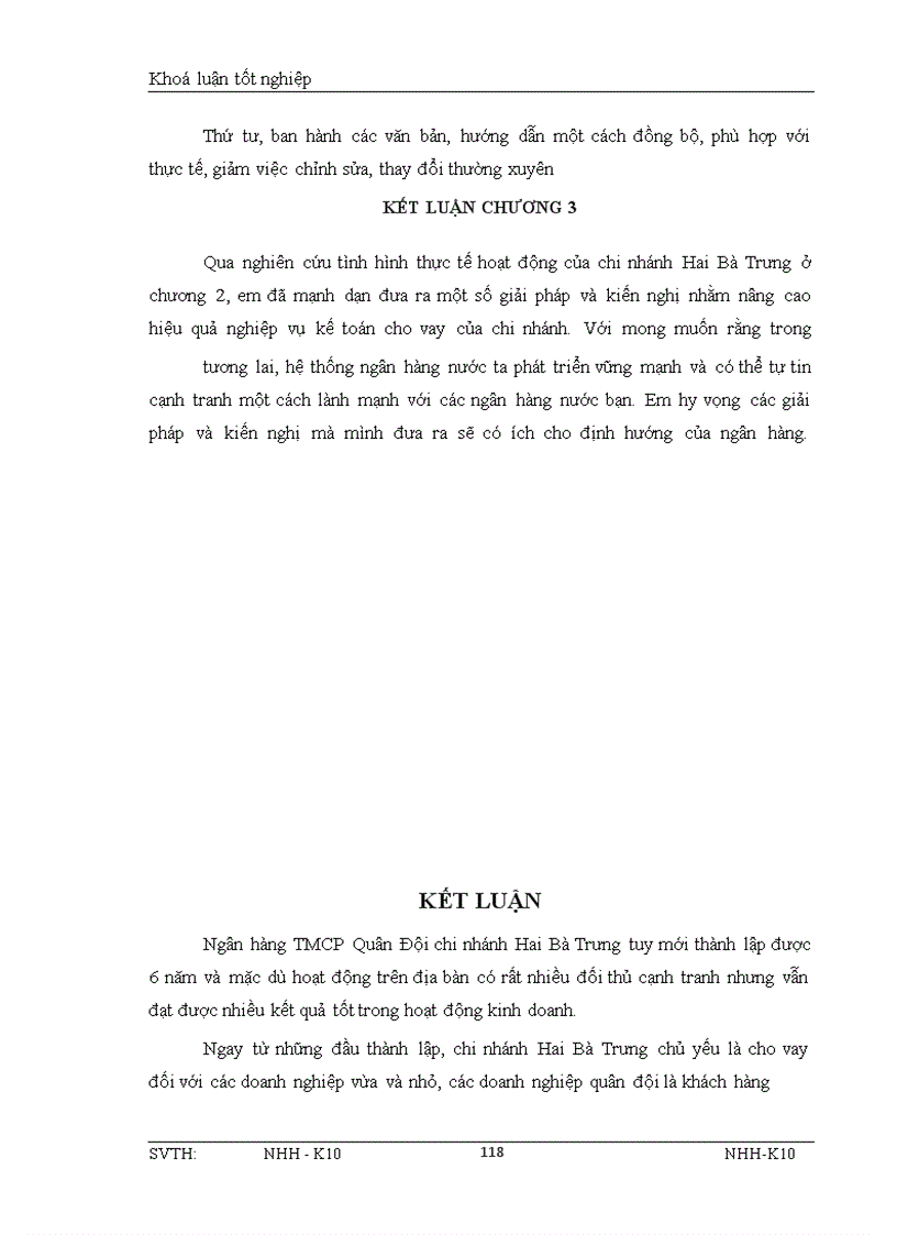 image for page Giải pháp hoàn thiện kế toán cho vay tại ngân hàng TMCP Quân Đội chi nhánh Hai Bà Trưng