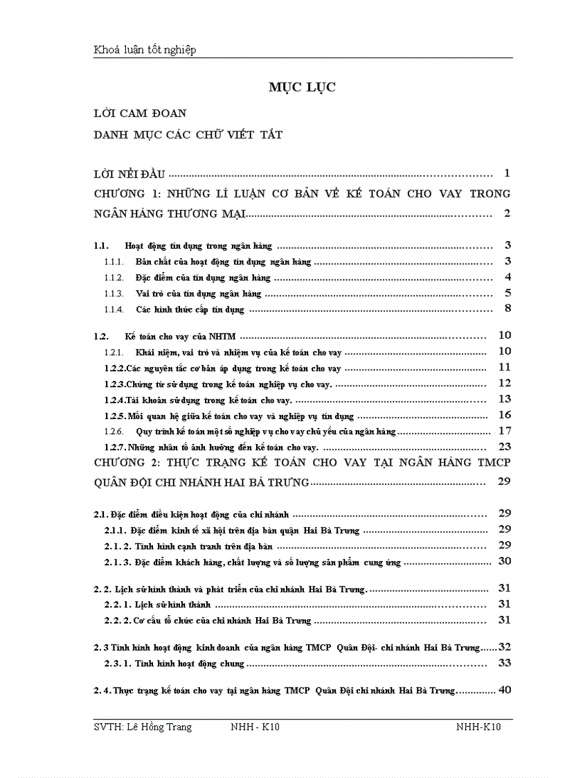 image for page Giải pháp hoàn thiện kế toán cho vay tại ngân hàng TMCP Quân Đội chi nhánh Hai Bà Trưng