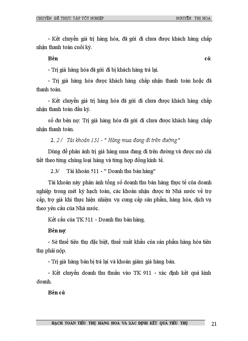 image for page Kế toán tiêu thụ hàng hoá và xác định kết quả tiêu thụ trong Công ty TNHH máy móc,thiết bị và công nghệ Minh Đức .