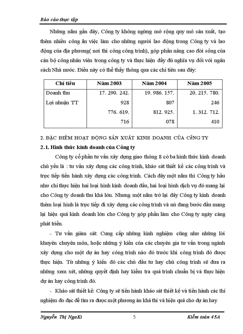 image for page Hoàn thiện kế toán chi phí sản xuất và tính giá thành sản phẩm tại Công ty cổ phần tư vấn xây dựng giao thông 8