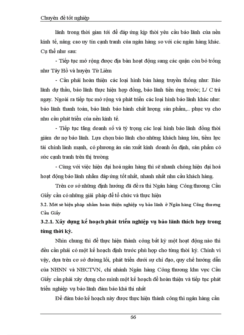 image for page Một số giải pháp nhằm hoàn thiện nghiệp vụ bảo lãnh tại Ngân hàng Công thương Cầu Giấy