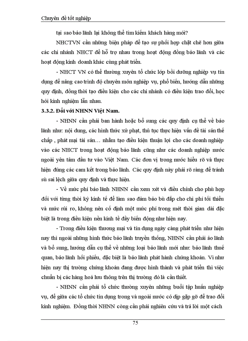 image for page Một số giải pháp nhằm hoàn thiện nghiệp vụ bảo lãnh tại Ngân hàng Công thương Cầu Giấy