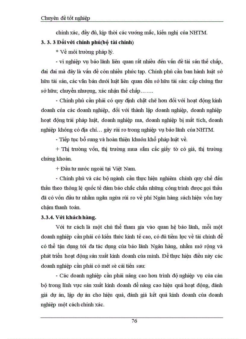 image for page Một số giải pháp nhằm hoàn thiện nghiệp vụ bảo lãnh tại Ngân hàng Công thương Cầu Giấy