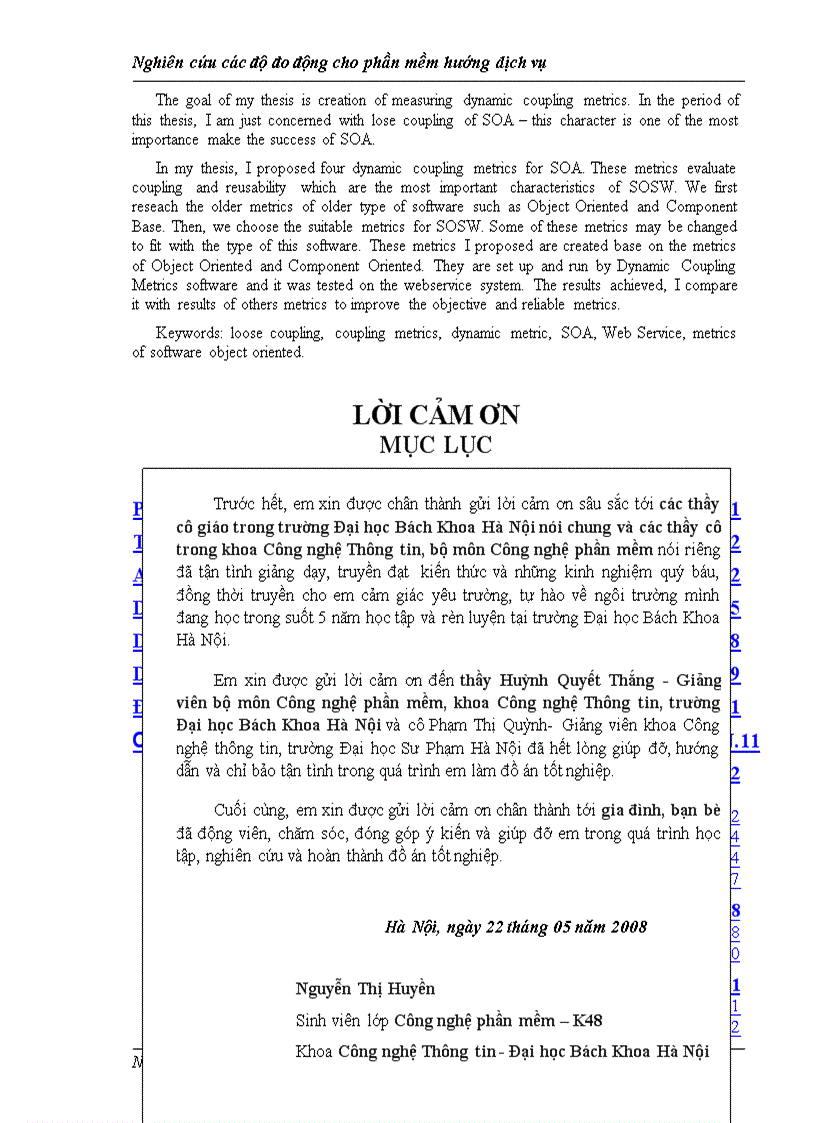 image for page Nghên cứu đo đọ cho phần mèm hướng dịch vụ