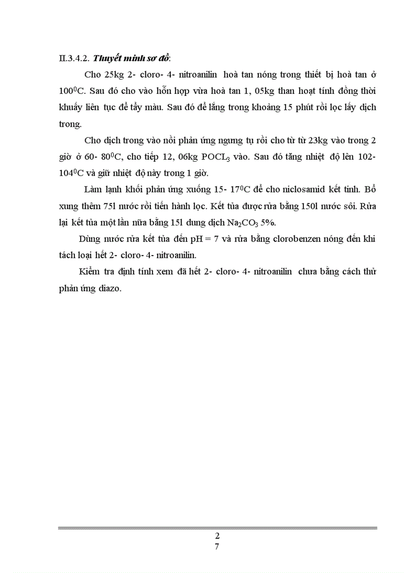 image for page Xây dựng qui trình công nghệ sản xuất niclosamid