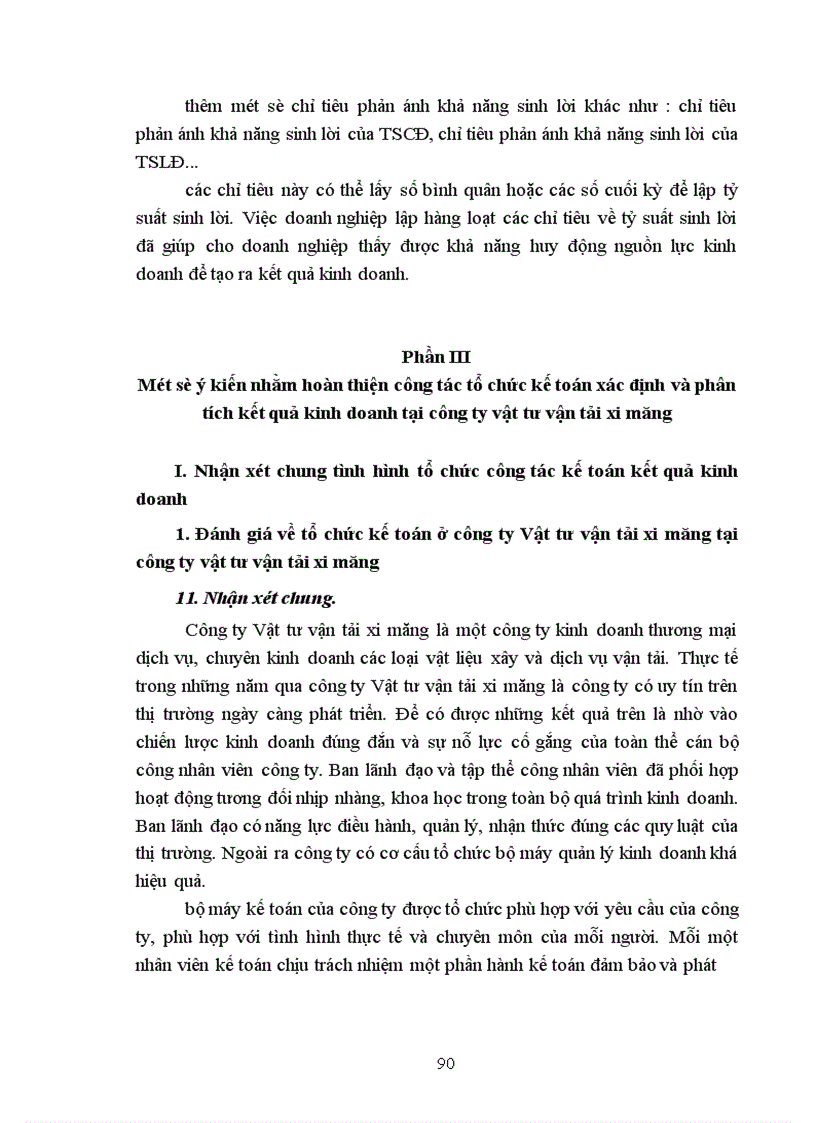 image for page Hoàn thiện công tác kế toán xác định kết quả kinh doanh và phân tích kết quả kinh doanh tại Công ty Vật tư vận tải xi măng