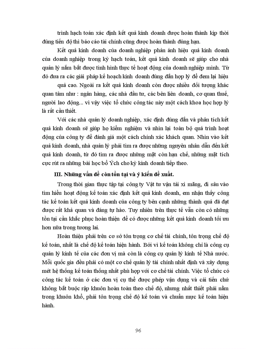 image for page Hoàn thiện công tác kế toán xác định kết quả kinh doanh và phân tích kết quả kinh doanh tại Công ty Vật tư vận tải xi măng