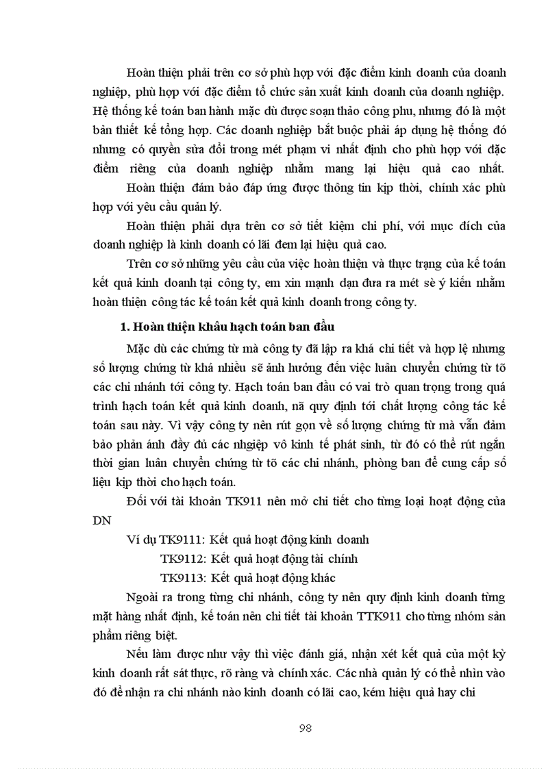 image for page Hoàn thiện công tác kế toán xác định kết quả kinh doanh và phân tích kết quả kinh doanh tại Công ty Vật tư vận tải xi măng