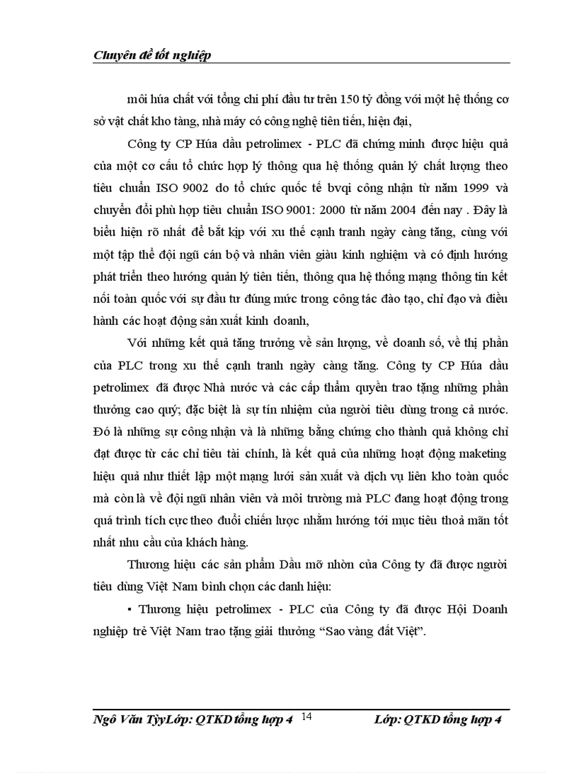 image for page Nâng cao chất lượng dịch vụ bán sản phẩm dầu mỡ nhờn tại công ty cổ phần hóa dầu Petrolinex