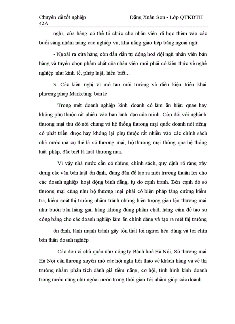 image for page Một số giải pháp hoàn thiện Marketing bán lẻ ở cửa hàng Bách hoá Bờ Hồ – Công ty Bách hoá Hà Nội