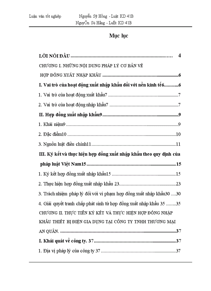 image for page Thực tiễn ký kết và thực hiện hợp đồng nhập khẩu thiết bị điện gia dụng tại công ty TNHH thương mại An Quân