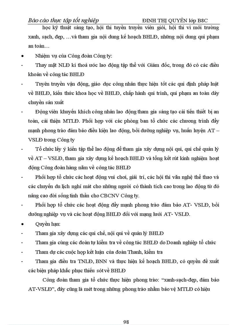 image for page Công tác bảo hộ lao động của công ty cơ khí hà nội