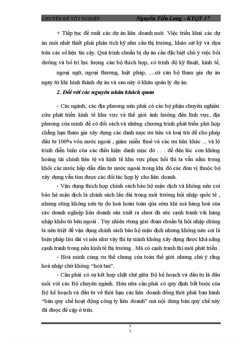 image for page Những điều kiện và giải pháp chủ yếu để nâng cao hiệu quả của hình thức hợp tác liên doanh với nước ngoài trong các đơn vị thuộc Bộ xây dựng