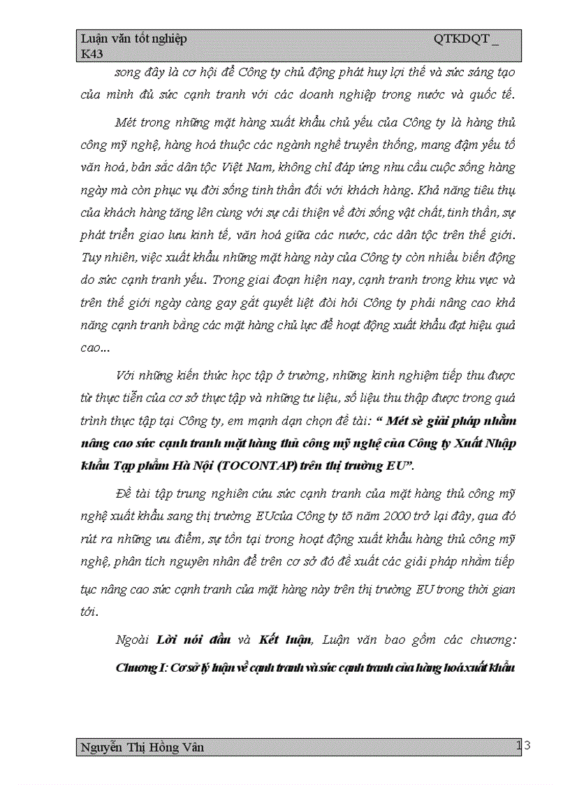image for page Một số giải pháp nhằm nâng cao sức cạnh tranh mặt hàng thủ công mỹ nghệ của Công ty Xuất Nhập khẩu Tạp phẩm Hà Nội (TOCONTAP) trên thị trường EU