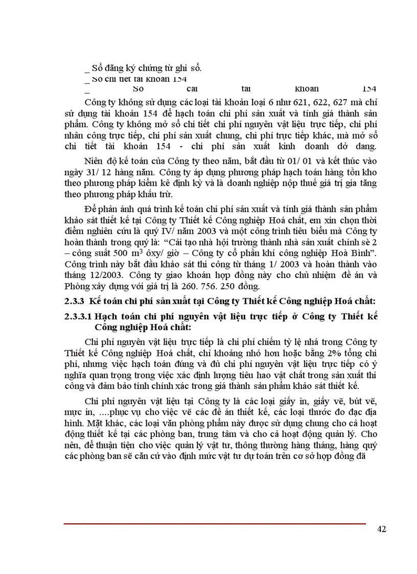 image for page Hoàn thiện hạch toán chi phí sản xuất và tính giá thành sản phẩm tại Công ty Thiết kế Công nghiệp Hóa chất