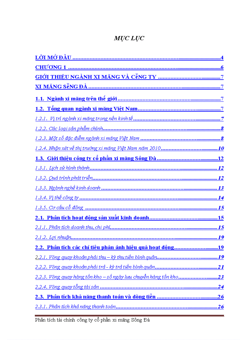 image for page Giải pháp nâng cao hiệu quả hoạt động tài chính công ty cổ phần xi măng sông Đà.