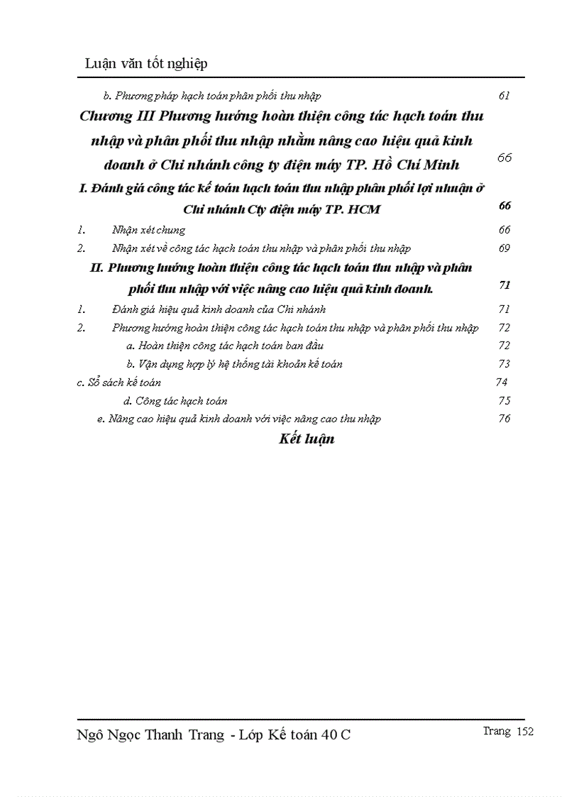 image for page Hạch toán thu nhập và phân phối thu nhập với việc nâng cao hiệu quả ở Chi nhánh Công ty điện máy TP. Hồ Chí Minh.