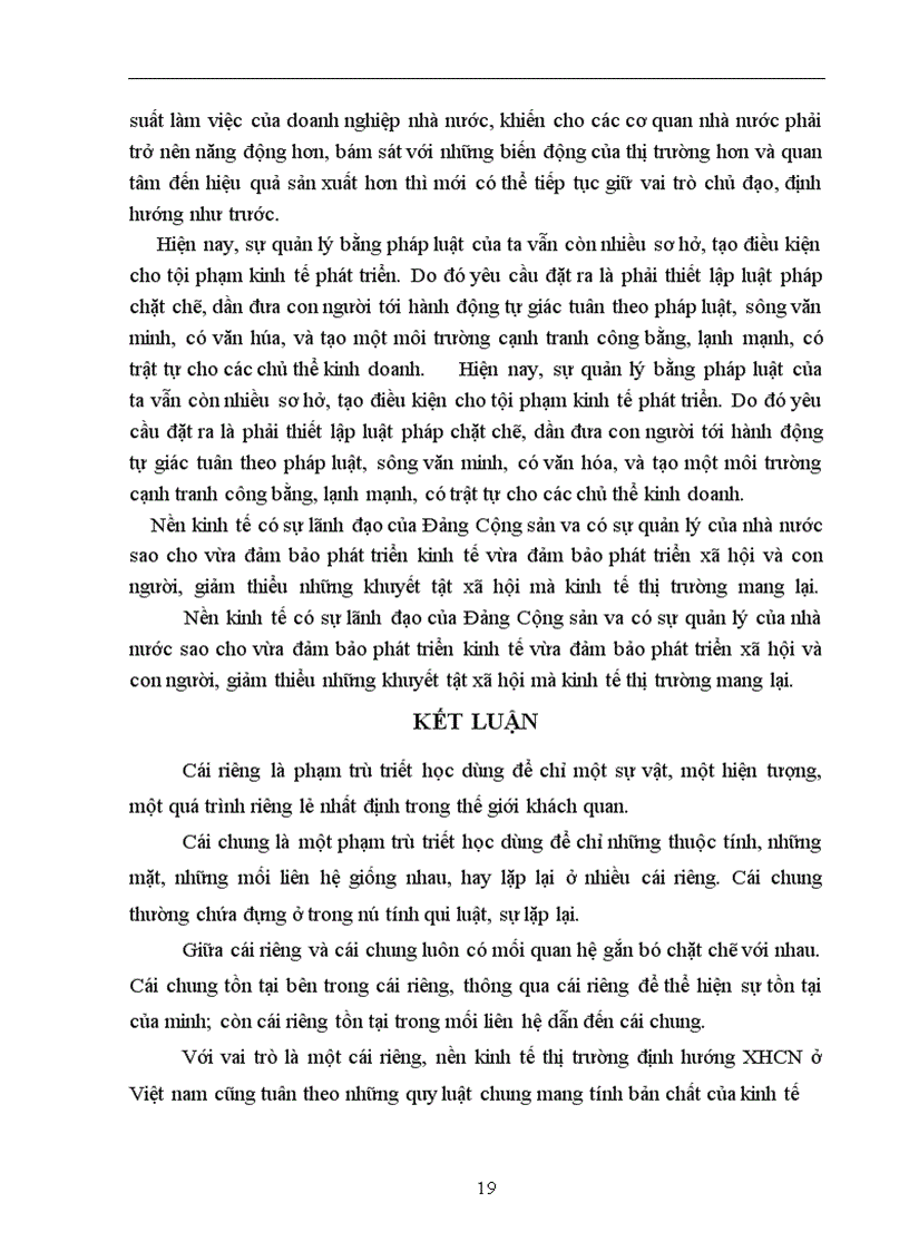 image for page Những giải pháp phát triển kinh tế thị trường ở việt nam trên cơ sở nguyên lý về cái chung và cái riêng