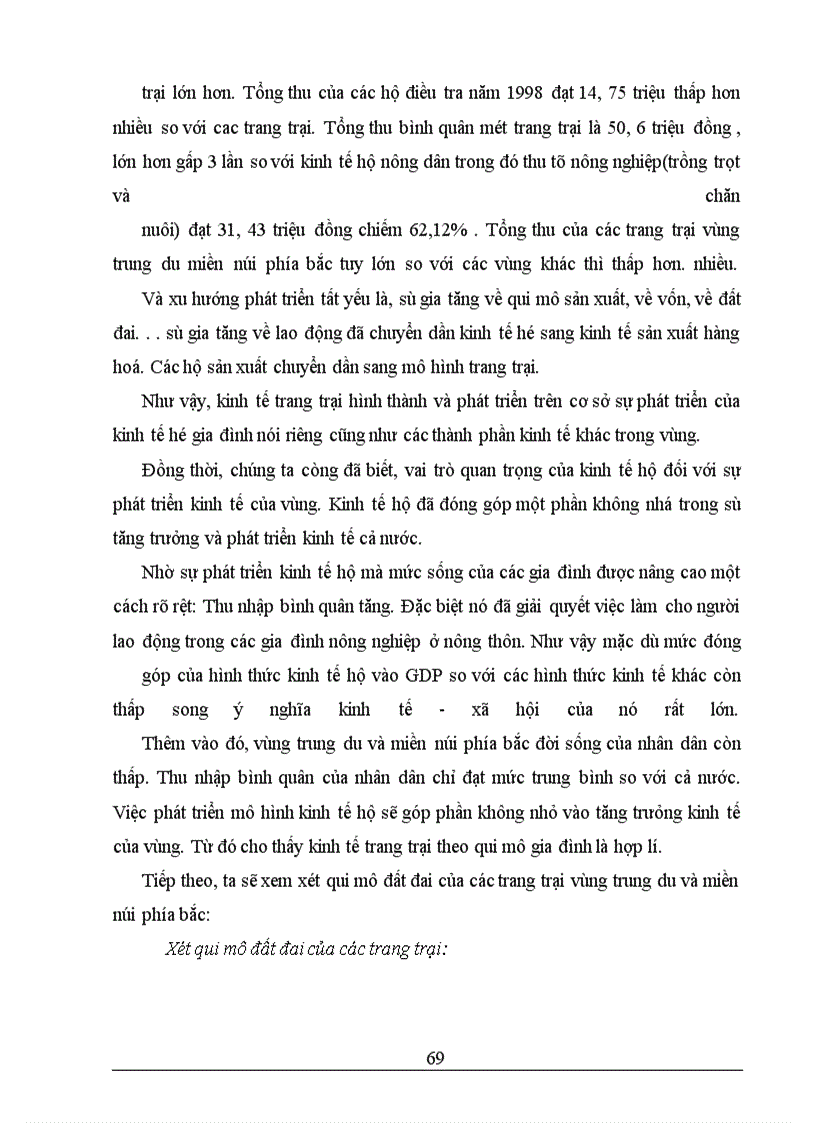 image for page Tình hình đầu tư phát triển kinh tế trang trại miền núi phía Bắc: