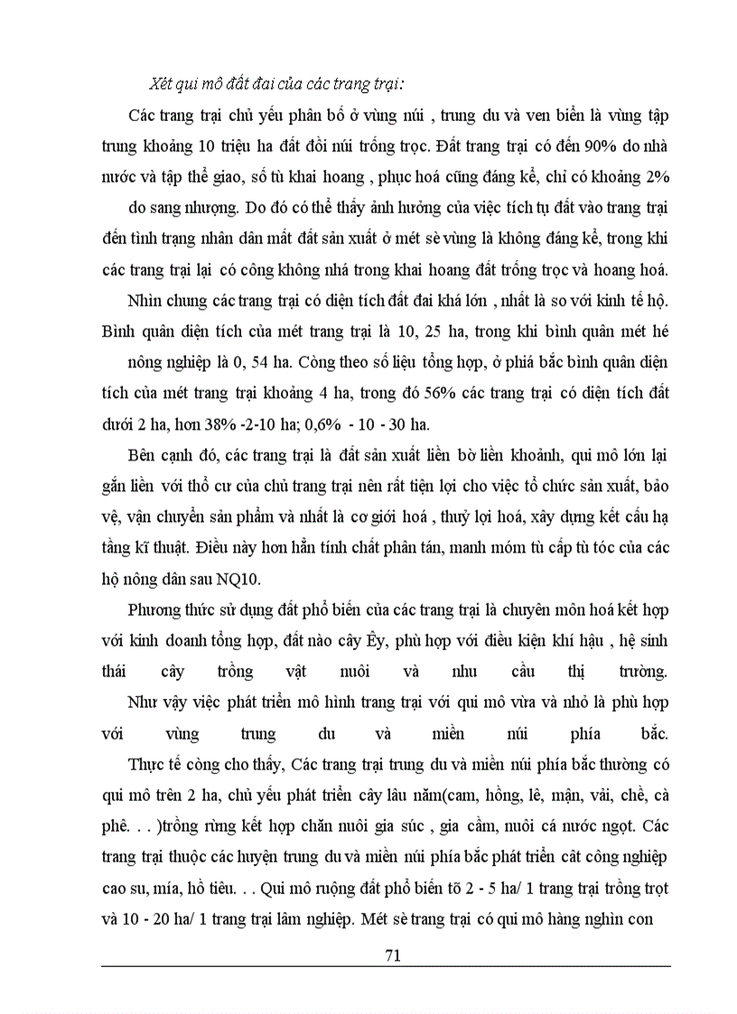 image for page Tình hình đầu tư phát triển kinh tế trang trại miền núi phía Bắc: