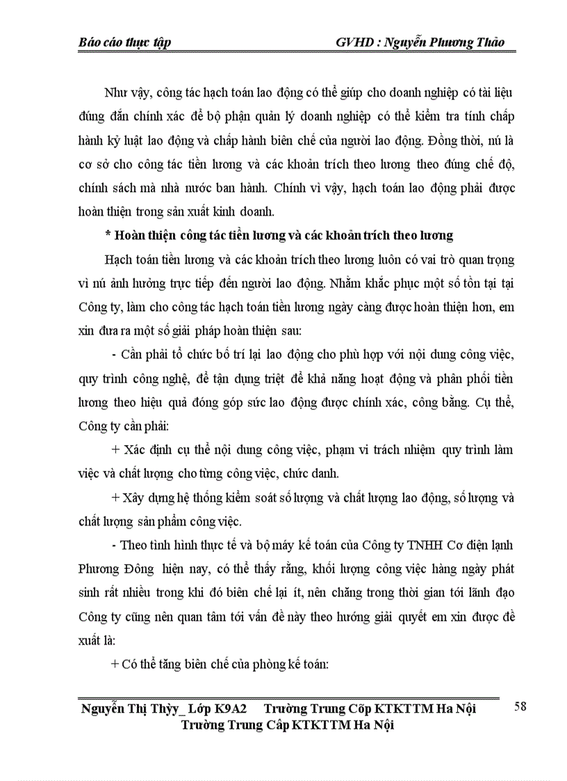 image for page Hoàn thiện tổ chức công tác kế toán tiền lương và các khoản trích theo lương tại Công ty TNHH Cơ điện lạnh Phương Đông