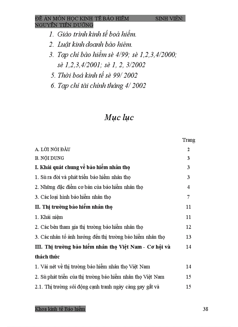 image for page Thị trường Bảo hiểm nhân thọ Việt Nam – cơ hội và thách thức