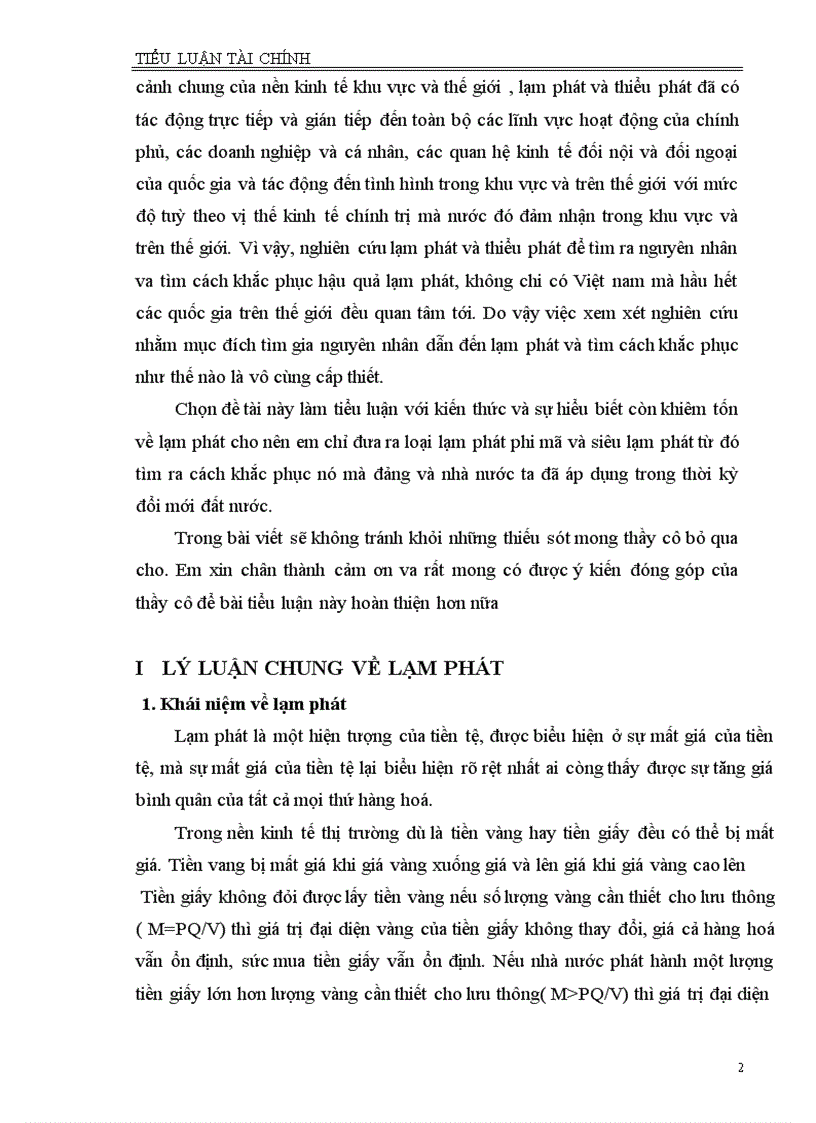 image for page Lạm phát và kìm chế lạm phát ở nước ta Hà nội 6 - 2002