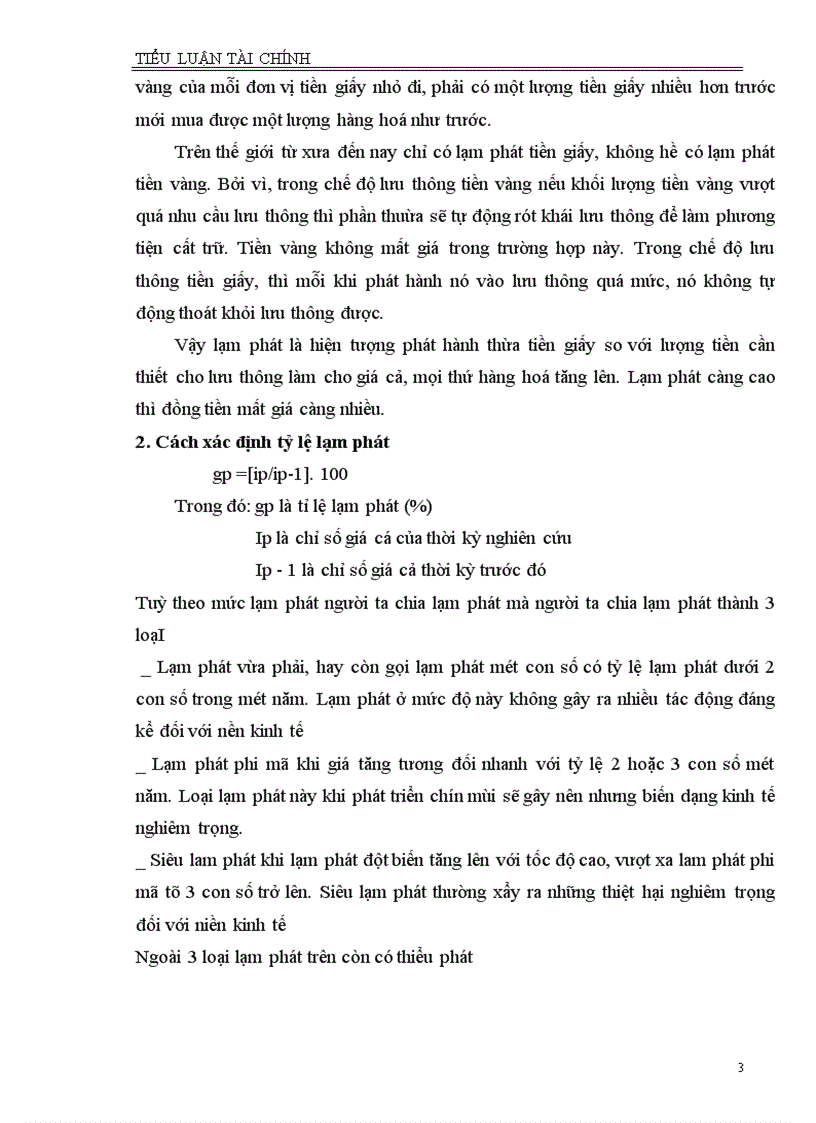 image for page Lạm phát và kìm chế lạm phát ở nước ta Hà nội 6 - 2002