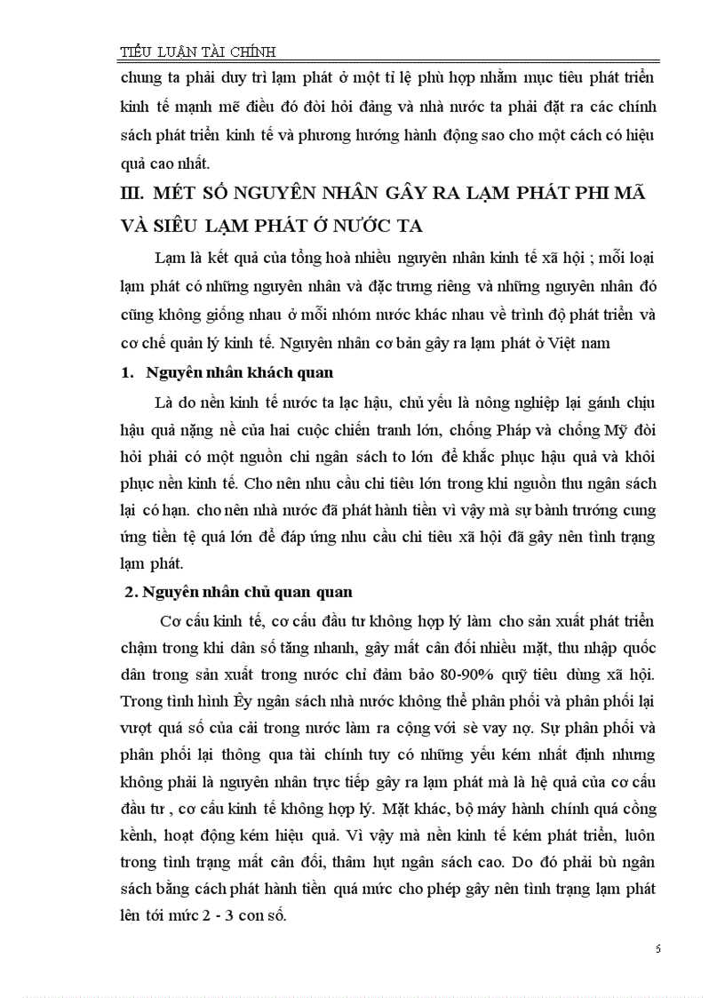 image for page Lạm phát và kìm chế lạm phát ở nước ta Hà nội 6 - 2002