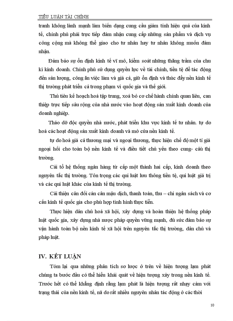 image for page Lạm phát và kìm chế lạm phát ở nước ta Hà nội 6 - 2002