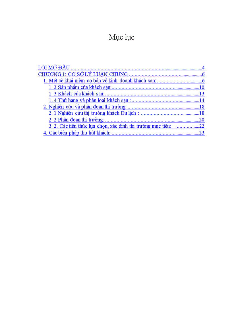 image for page Xác định thị trường mục tiêu và một số kiến nghị đối với hoạt động thu hút khách của khách sạn Công Đoàn