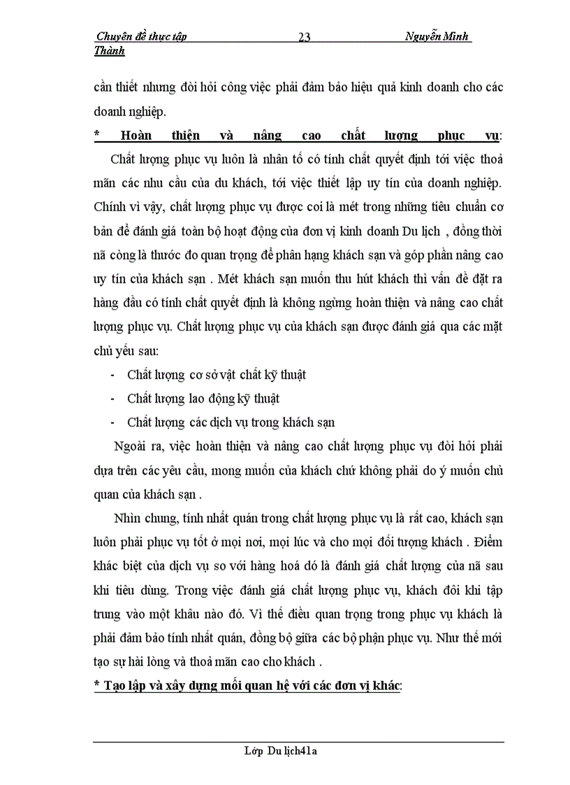 image for page Xác định thị trường mục tiêu và một số kiến nghị đối với hoạt động thu hút khách của khách sạn Công Đoàn