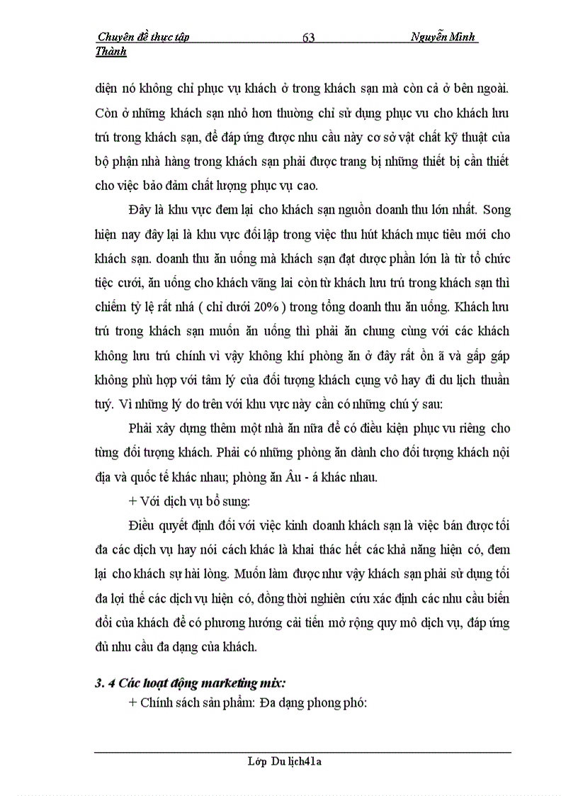 image for page Xác định thị trường mục tiêu và một số kiến nghị đối với hoạt động thu hút khách của khách sạn Công Đoàn
