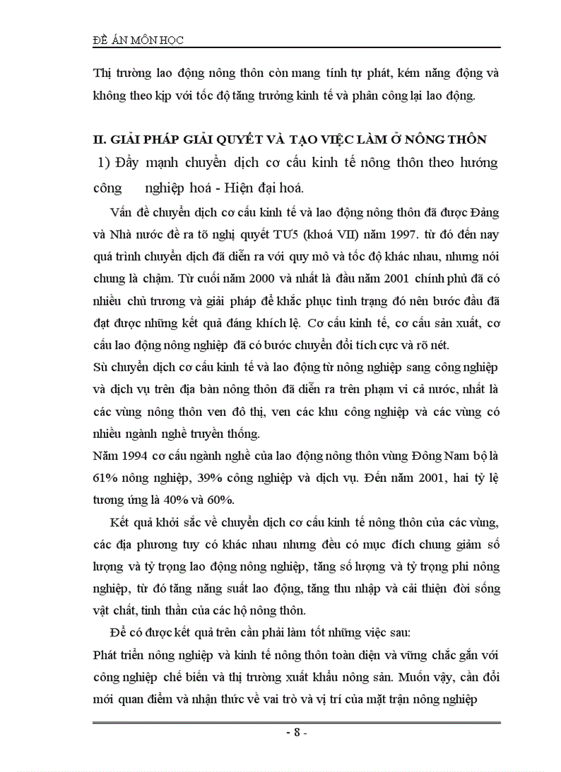 image for page Vấn đề lao động và giải quyết việc làm cho người lao động ở nông thôn nước ta hiện nay.