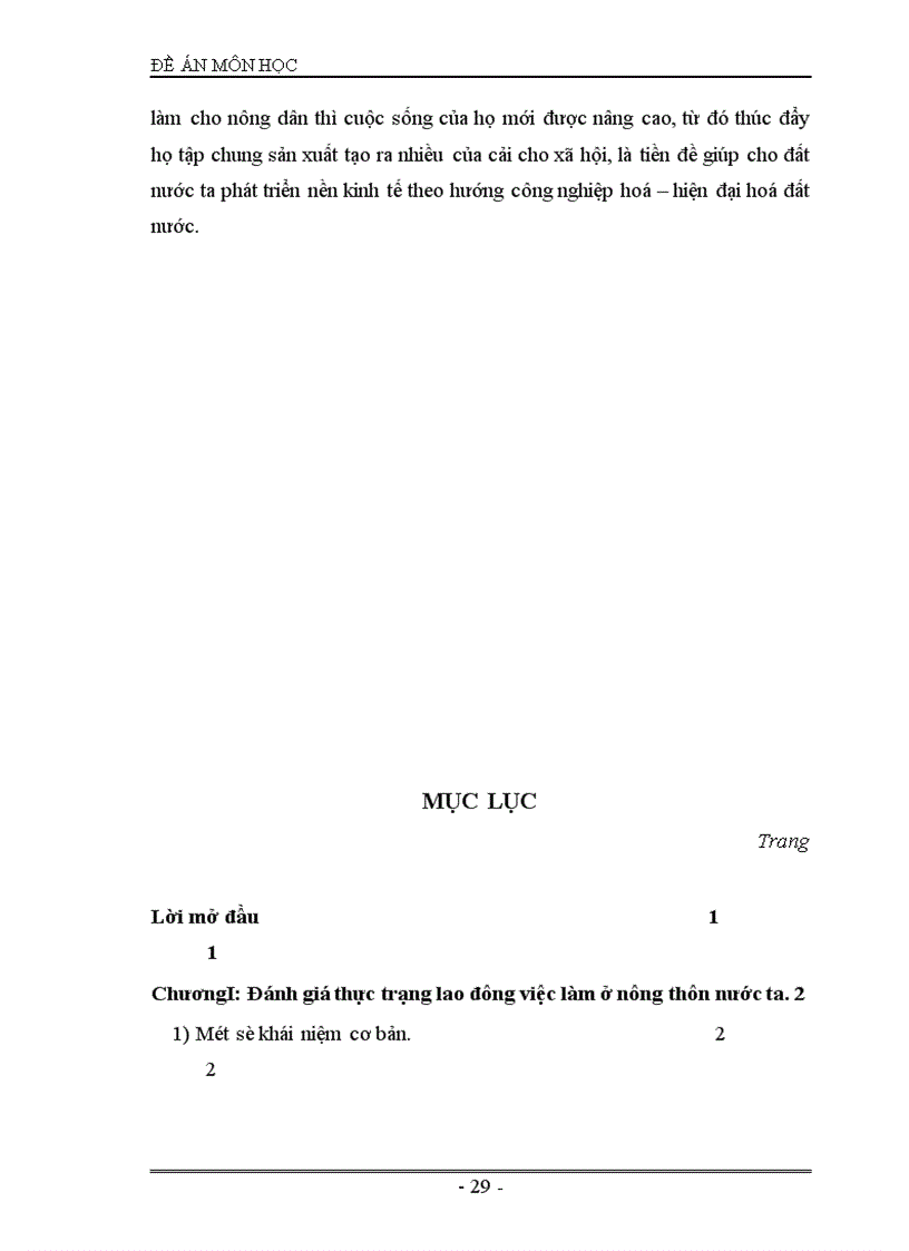 image for page Vấn đề lao động và giải quyết việc làm cho người lao động ở nông thôn nước ta hiện nay.