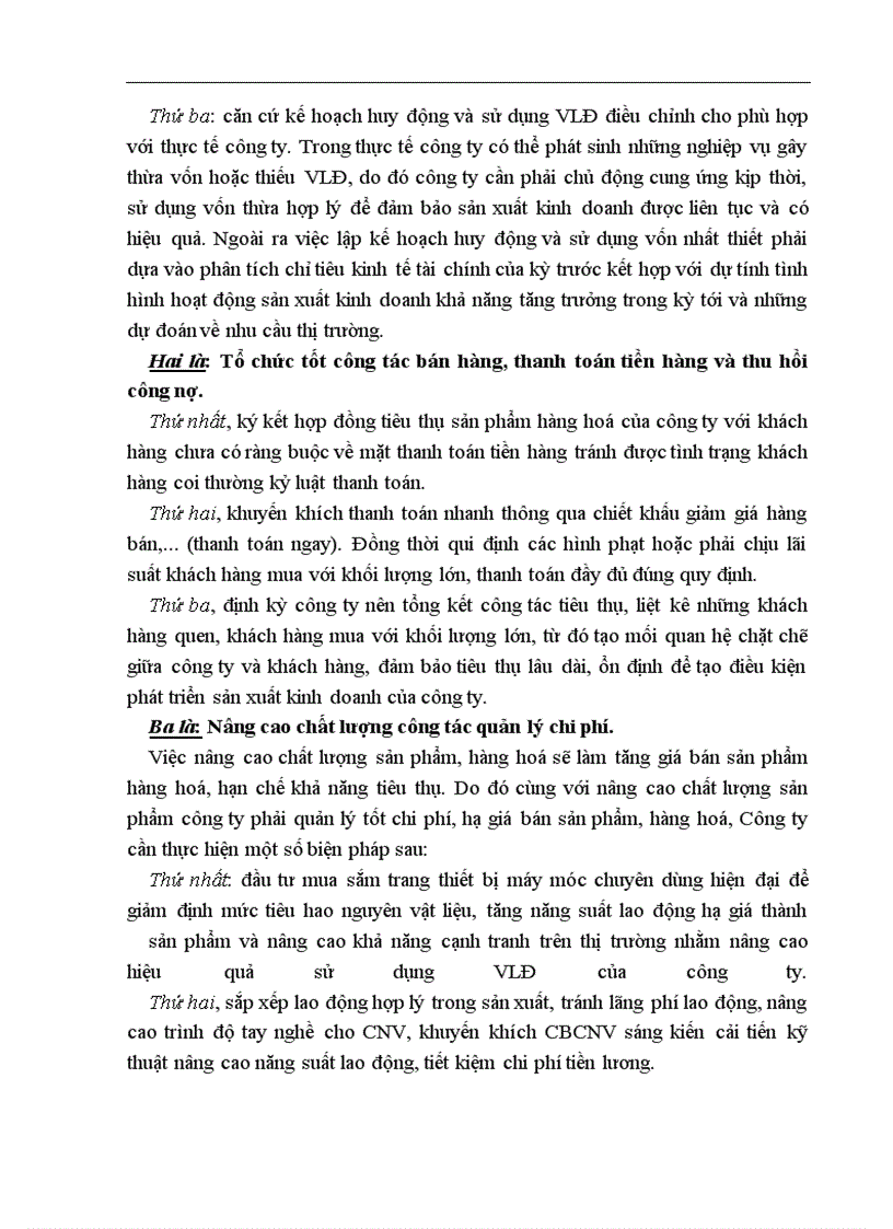 image for page Một số giải pháp nâng cao hiệu quả sử dụng vốn lưu động tại công ty Thương mại và đầu tư phát triển Miền núi Thanh Hoá