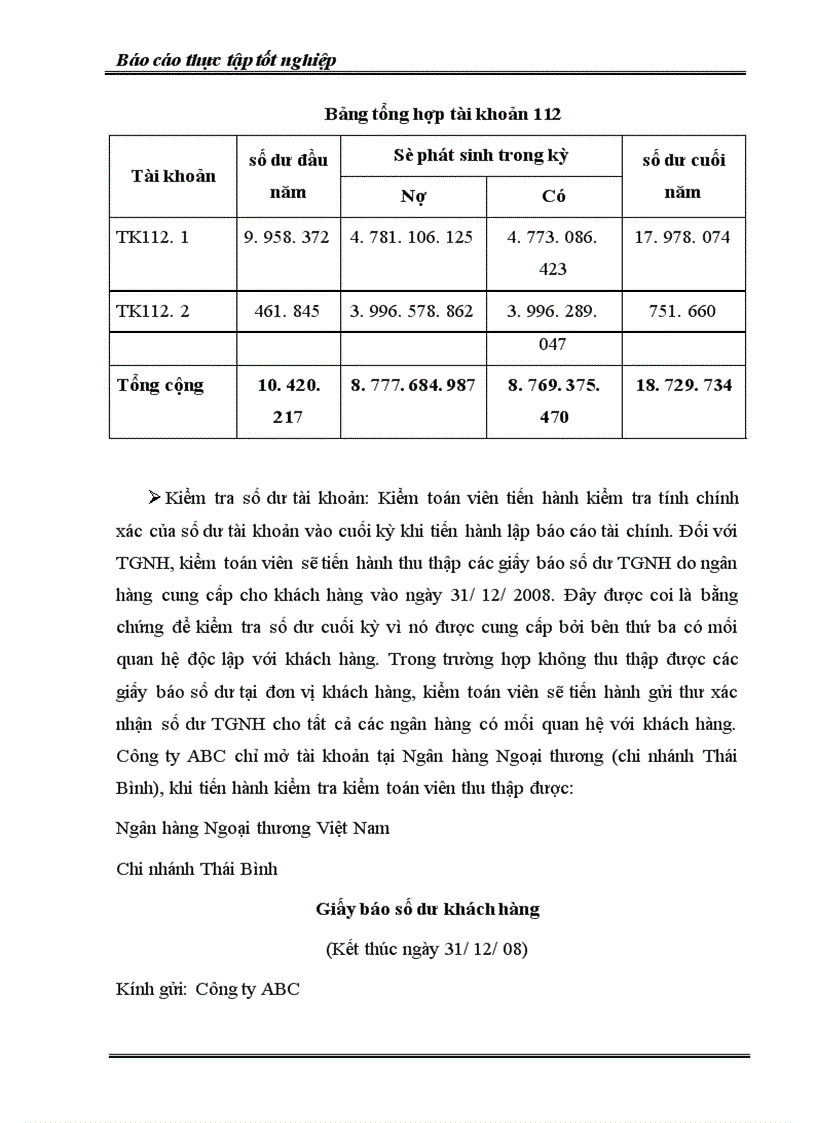 image for page Trình tự kiểm toán Vốn bằng tiền trong kiểm toán BCTC thực hiện tại công ty kiểm toán APEC