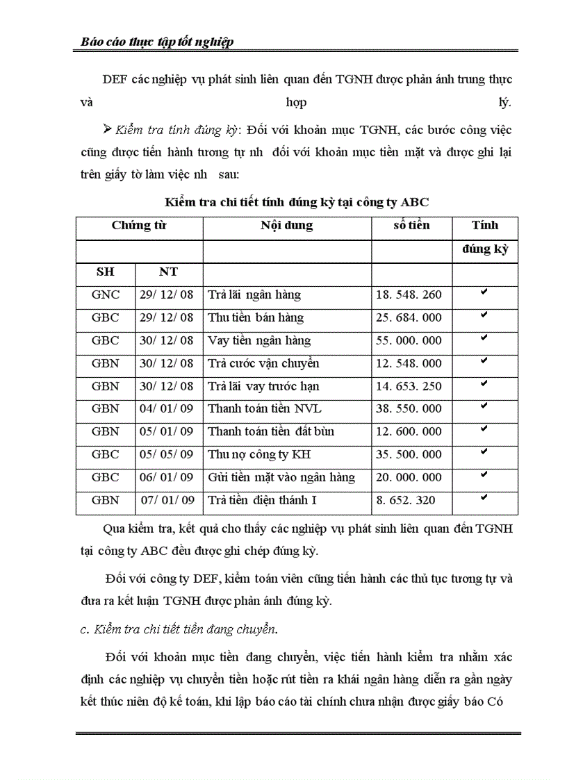 image for page Trình tự kiểm toán Vốn bằng tiền trong kiểm toán BCTC thực hiện tại công ty kiểm toán APEC