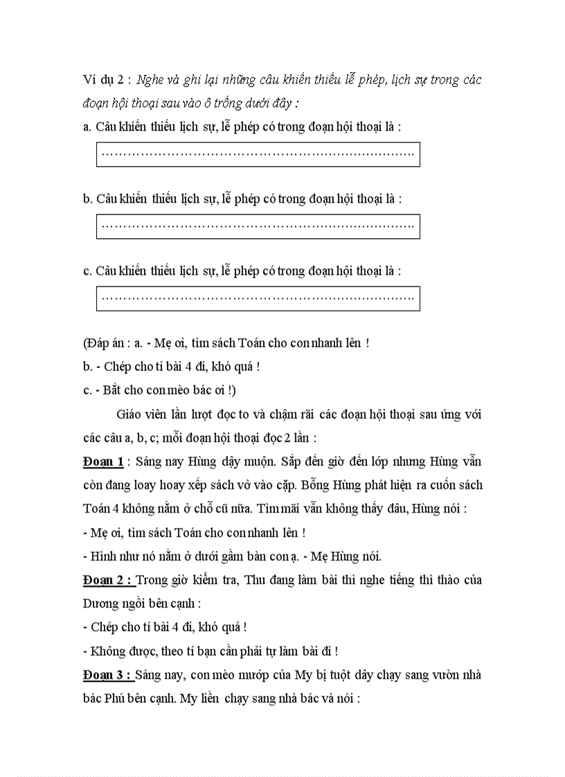 image for page Bài tập nhận diện câu khiến khi nghe