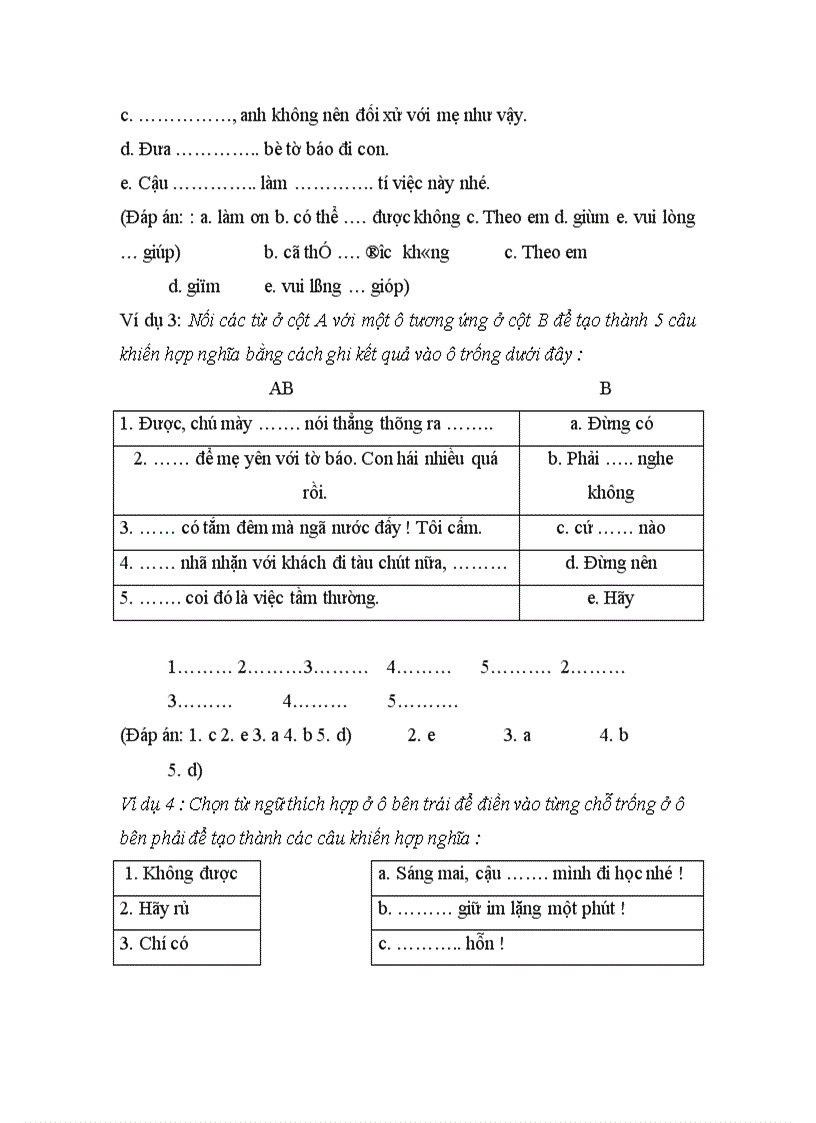 image for page Bài tập nhận diện câu khiến khi nghe