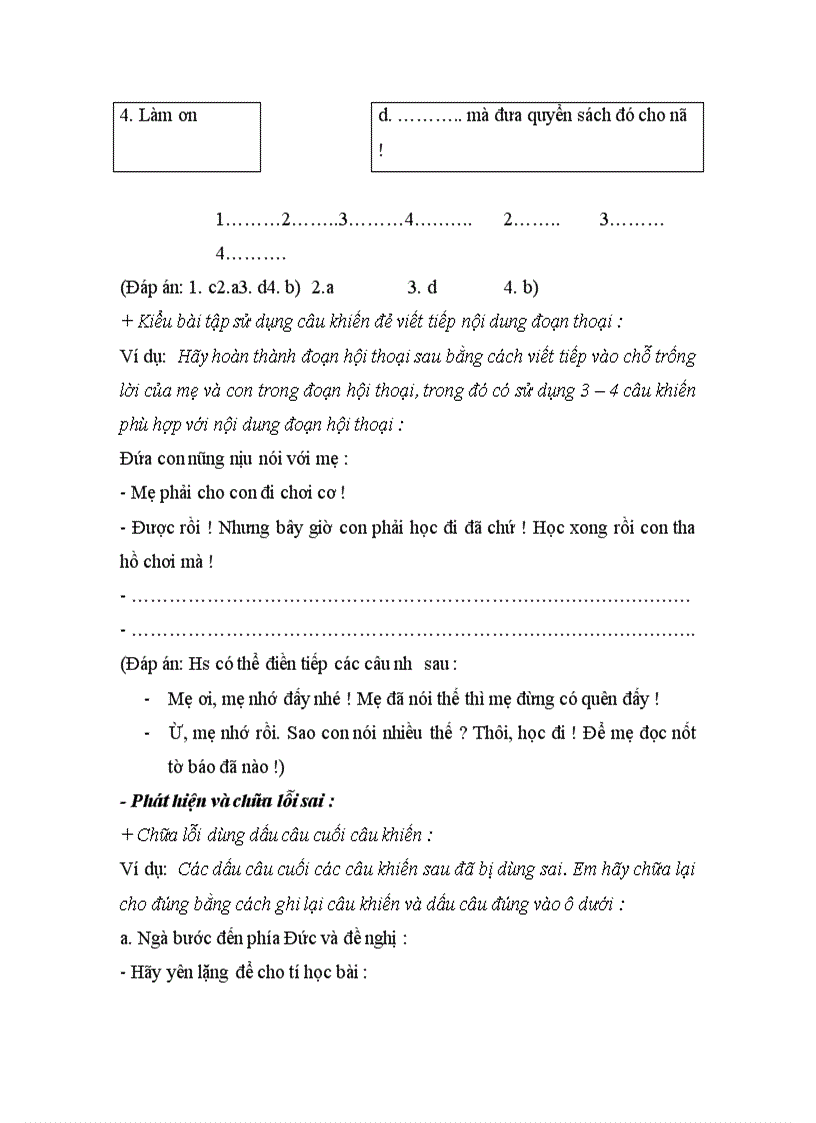 image for page Bài tập nhận diện câu khiến khi nghe
