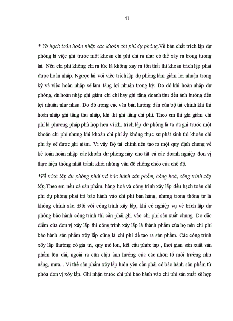 image for page Bàn về chế độ hạch toán chi phí dự phòng ở Việt Nam