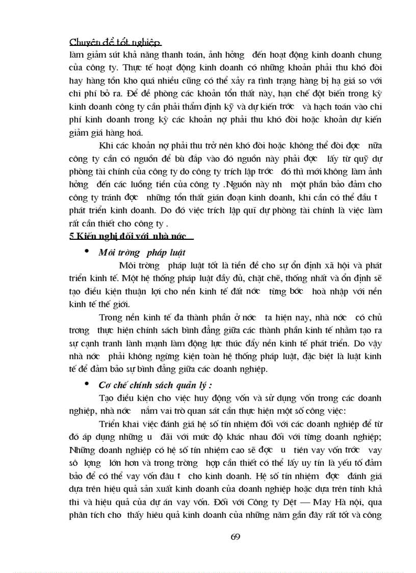 image for page Bảo toàn và phát triển vốn tại công ty Dệt may Hà nội