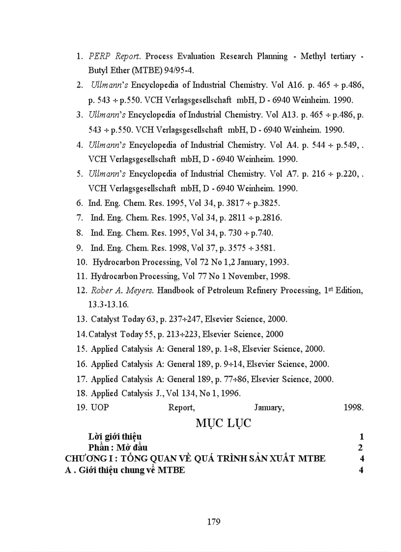 image for page Thiết kế phân xưởng sản xuất MTBE từ isobutan năng suất 25.000 tấn/năm