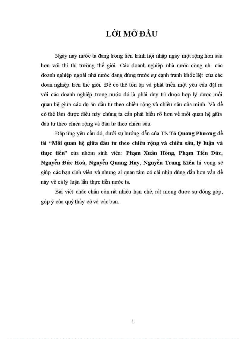 image for page Mối quan hệ giữa đầu tư theo chiều rộng và chiều sâu, lý luận và thực tiễn