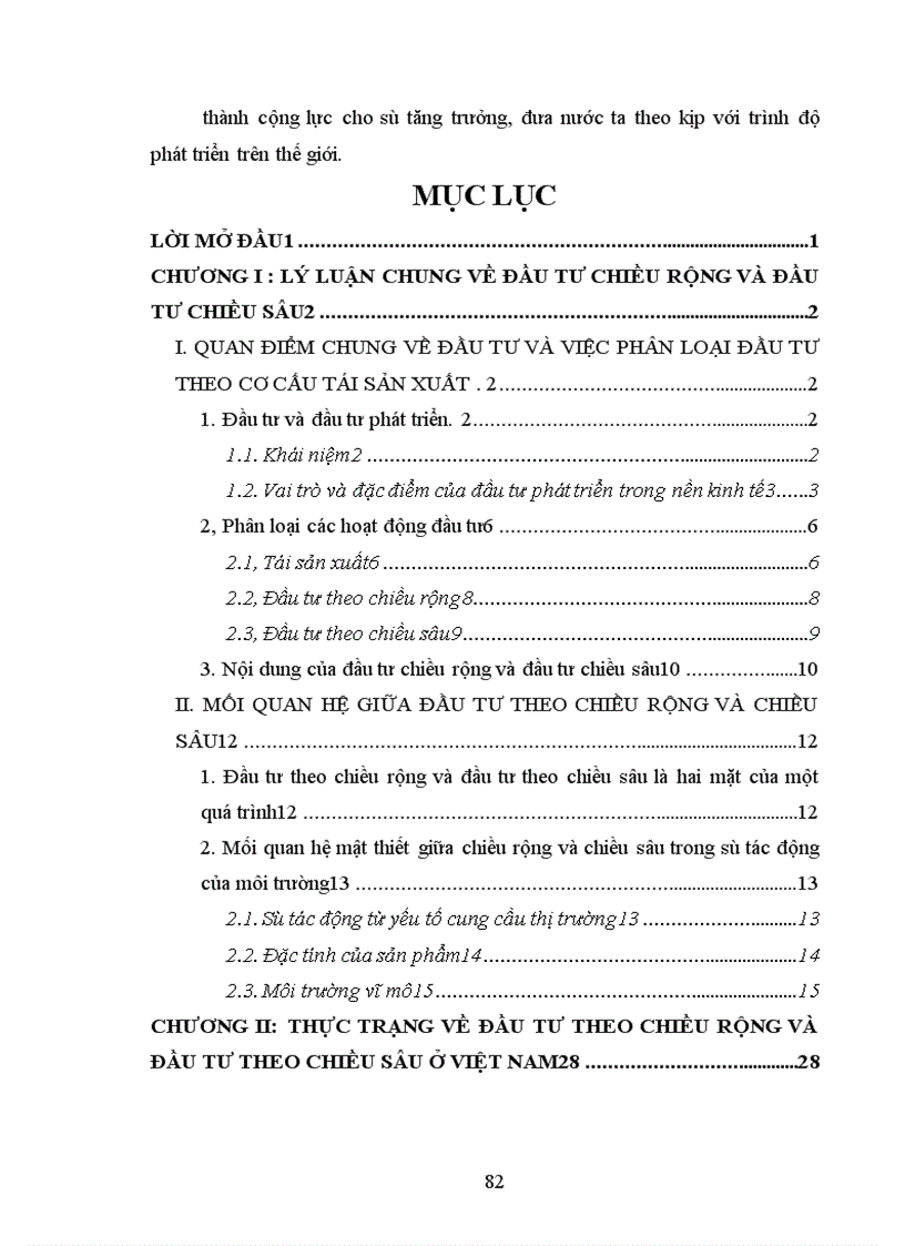 image for page Mối quan hệ giữa đầu tư theo chiều rộng và chiều sâu, lý luận và thực tiễn
