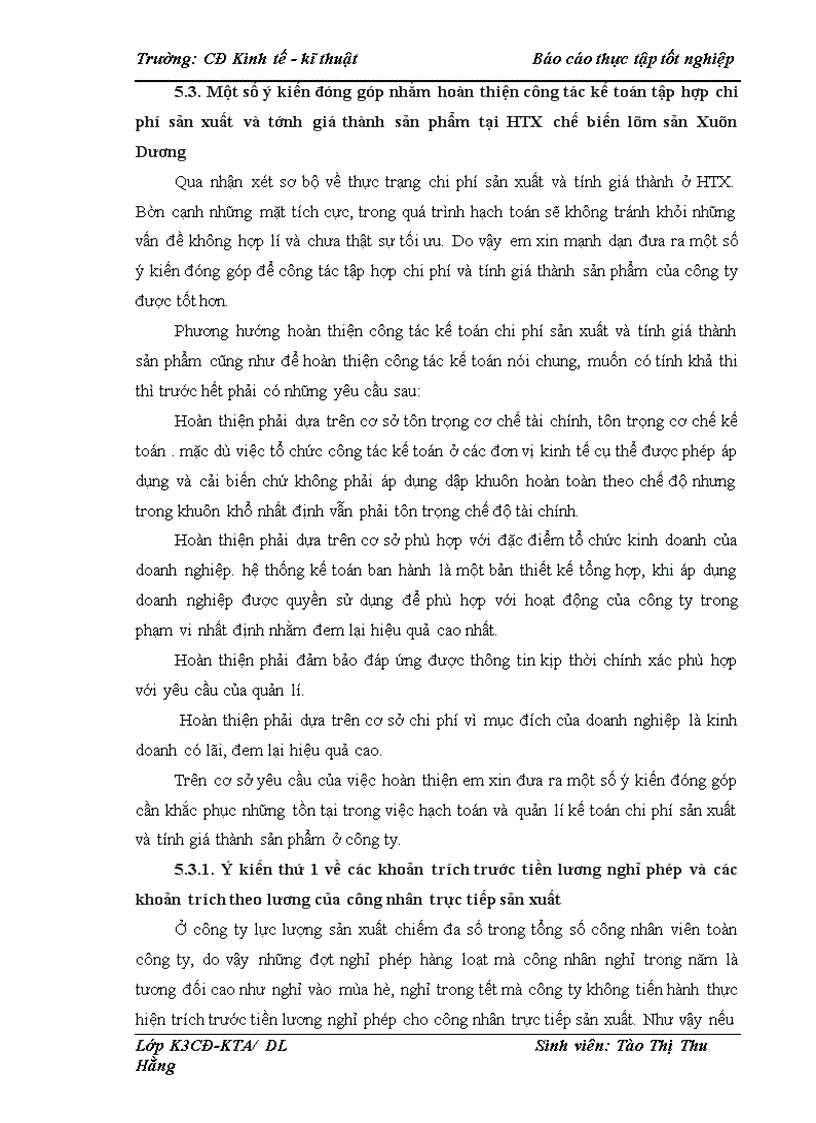 image for page Tổ chức công tác kế toán tập hợp chi phí sản xuất và tính giá thành sản phẩm tại Hợp tác xã Xuân Dương